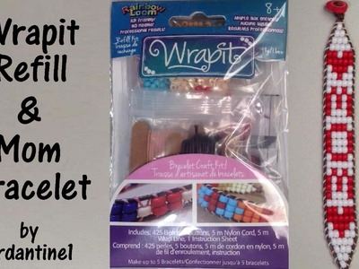 Wrapit Pro Refill Kit Rainbow Loom & Mom Heart Bracelet Keychain Mother's Day Gift