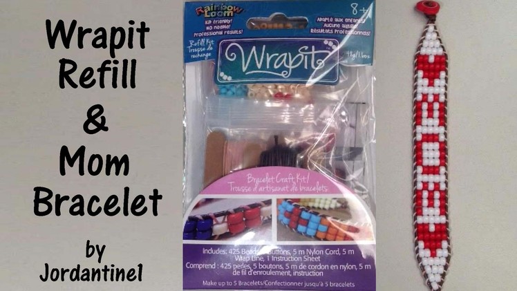 Wrapit Pro Refill Kit Rainbow Loom & Mom Heart Bracelet Keychain Mother's Day Gift