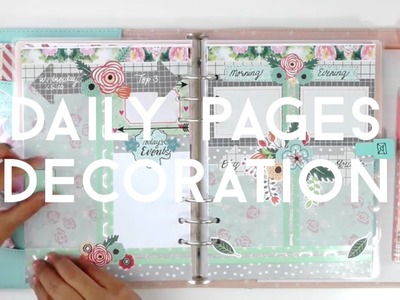 #05.10 DIY Planner Decoration: HOW I SET UP MY DAILY PAGES IN MY KIKKI.K PLANNER