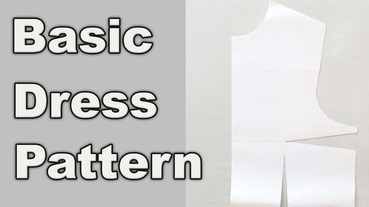 Basic dress pattern. How to download and correct to fit you.