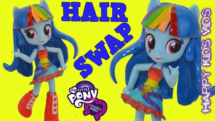 DIY Custom My Little Pony Rainbow Dash Twilight Hair Swap