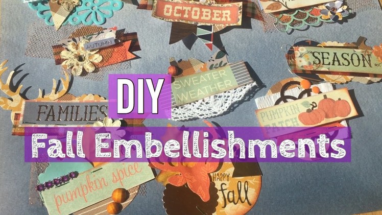 DIY Fall Layered Embellishments Tutorial. Tips & Tricks on Making Embellishments | I'm A Cool Mom
