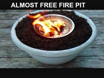 Diy FIRE PIT, table top fire pit, survival cooking, outdoor fire vegetable oil, portable firepit
