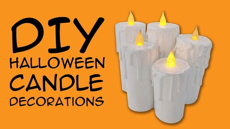 DIY Halloween Decoration Candles: Crafty McFangirl Tutorial