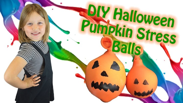 DIY Halloween Squishy Stress Balls | Pumpkin Arts and Crafts | Amelia's Crafty Corner