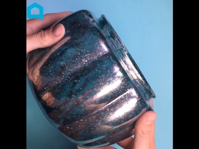 DIY Mercury Glass Pumpkin Vase