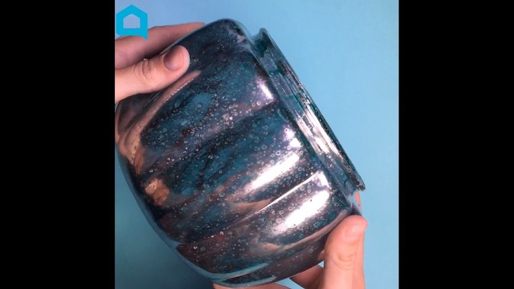 DIY Mercury Glass Pumpkin Vase