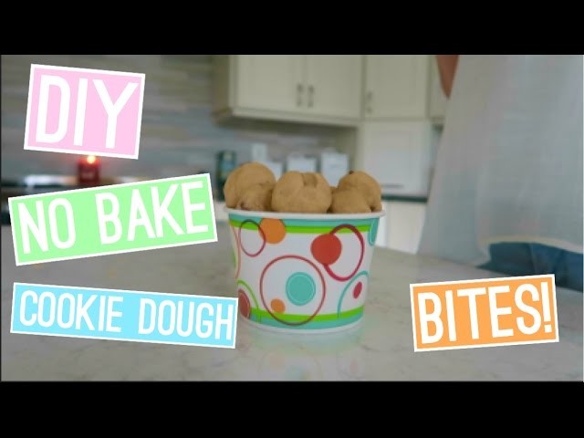 DIY NO BAKE COOKIE DOUGH BITES| easy & quick! | itzamanda
