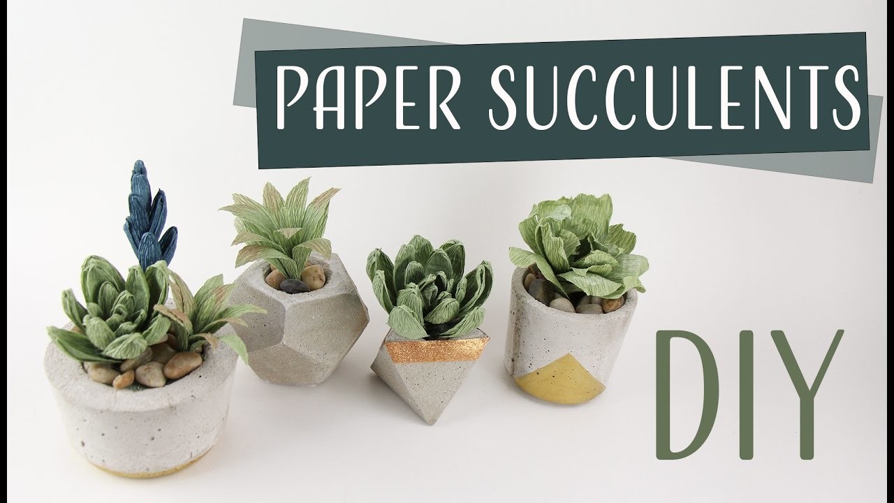 Diy Paper Succulents Suculentas De Papel Collab Carte Fini Part