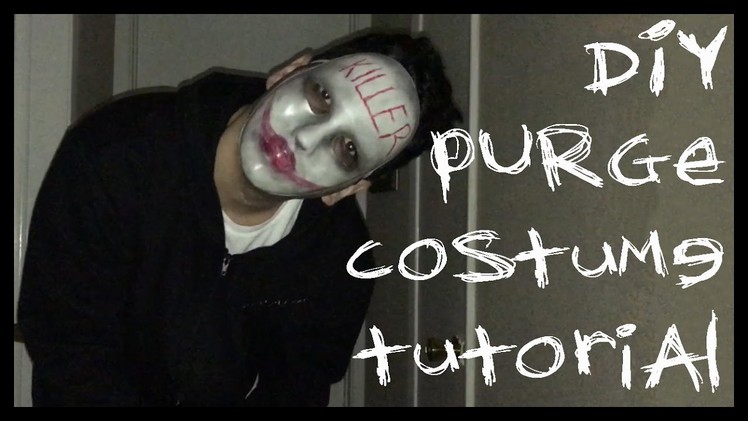 DIY PURGE HALLOWEEN COSTUME TUTORIAL!!! (CHEAP, EASY, AND QUICK!)