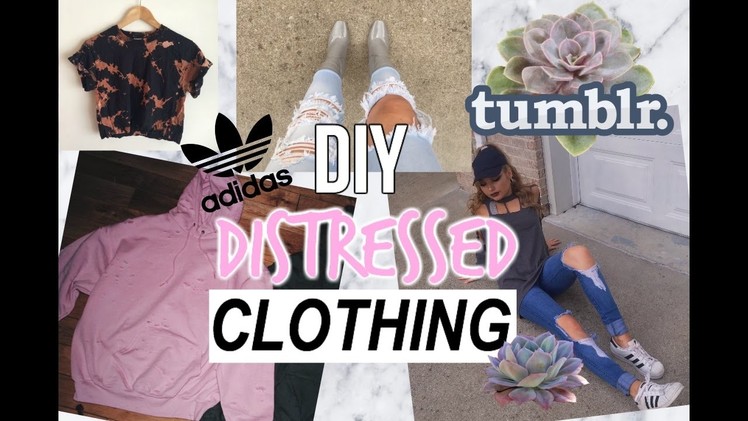 DIY TUMBLR INSPIRED Distressed Clothing for Fall.Winter + LOOKBOOK ♡