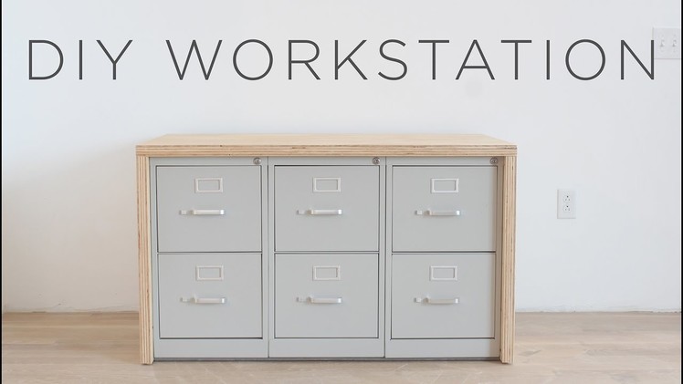 DIY Workstation | How to make a craft table with storage