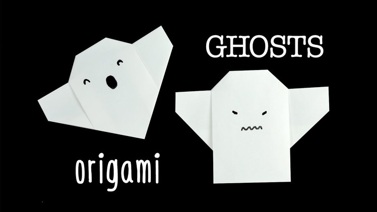 Easy Origami Ghost Tutorial 