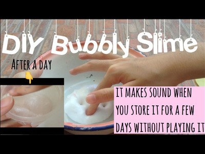(English) DIY How To Make Bubbly Slime!