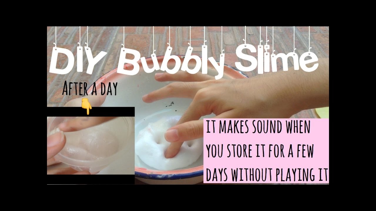 (English) DIY How To Make Bubbly Slime!
