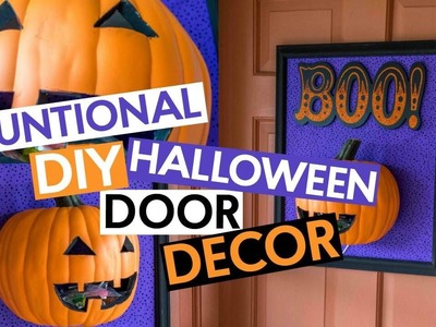 Functional DIY Halloween Door Decor