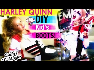 Harley Quinn Boots - Kids DIY Version | SUICIDE SQUAD