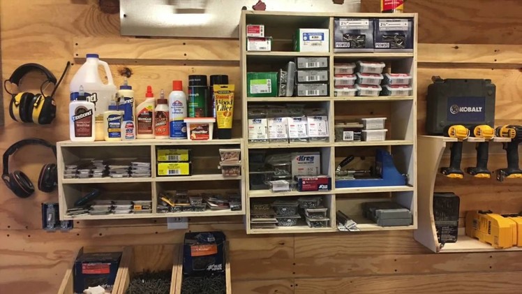 How to build shelves - shop organization