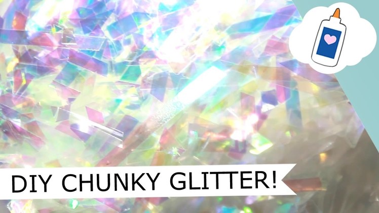 HOW TO - Chunky Holo Glitter Using Cellophane 10-1-16