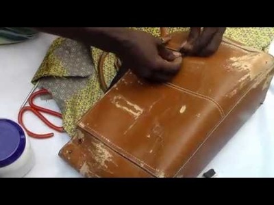 How to cover bag with ankara(fabric)