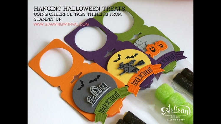 How To Create A Hanging Halloween Treat - Stamping With Val