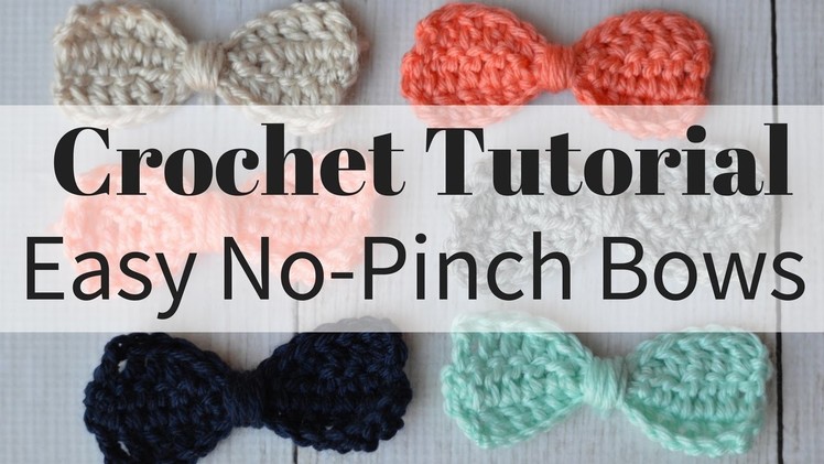 How to Crochet A No-Pinch Bow