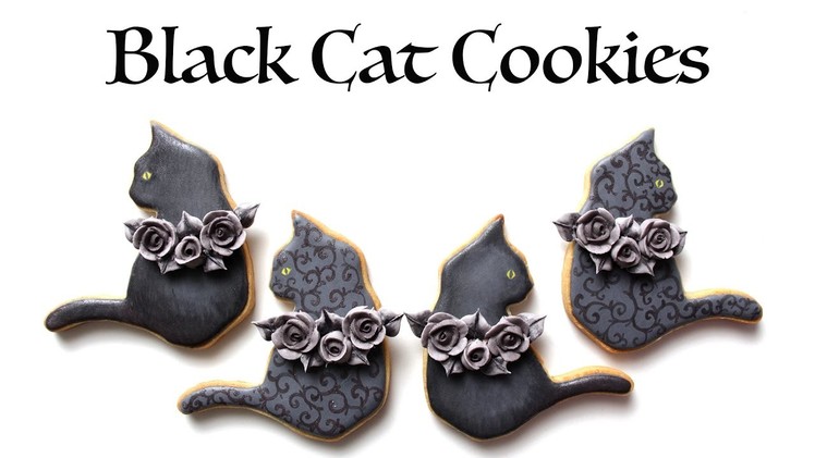 How To Decorate Black Cat Cookies for Halloween!