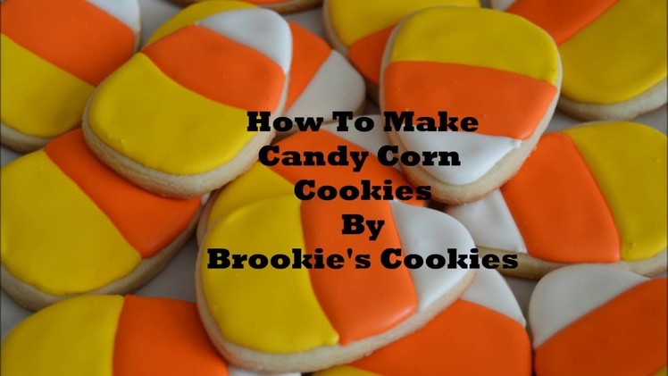 How To Decorate Candy Corn Cookies For Halloween