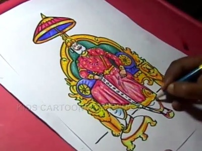 How to Draw Agrasen Maharaj Drawing for kids Step By Step