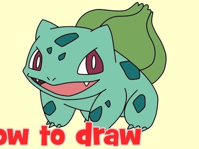 How to draw Bulbasaur Pokemon Go characters