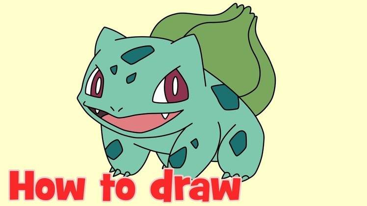 How to draw Bulbasaur Pokemon Go characters