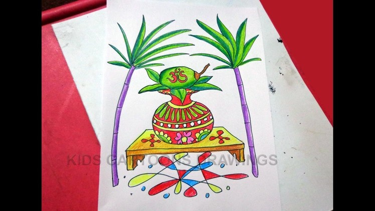 How to Draw Navratri goddess Durga Puja Drawing Step by Step for Kids