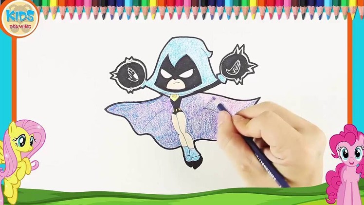How to draw Raven from Teen titans | Step by step Drawing