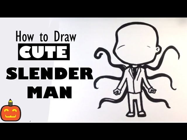 How to Draw Slender man - Halloween Drawings