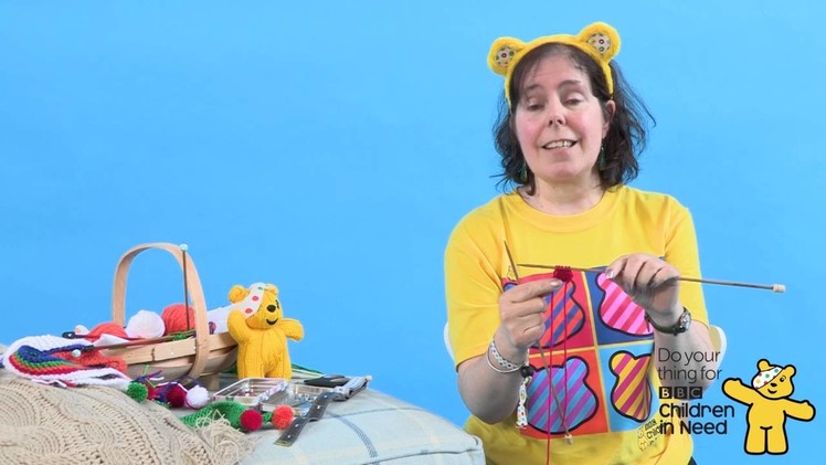 How to knit a scarf for your Pudsey