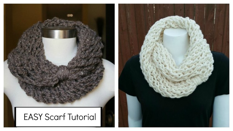 How to Knit an Infinity Scarf in a Couple of Hours, plus meet my kids!