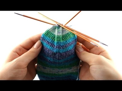 How to Knit Sneaker Socks #6 Toes