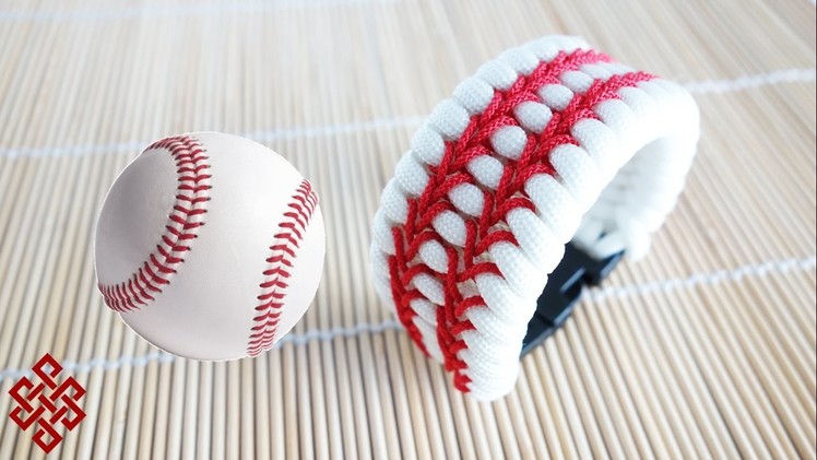 How to Make a Baseball Themed Trilobite Paracord Bracelet Tutorial