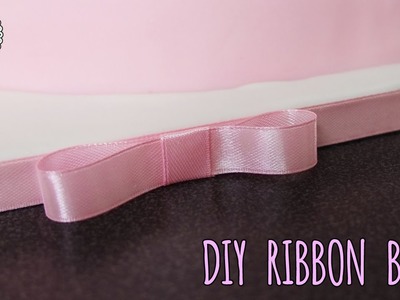 How to make a cute bow to decorate a cakeboard