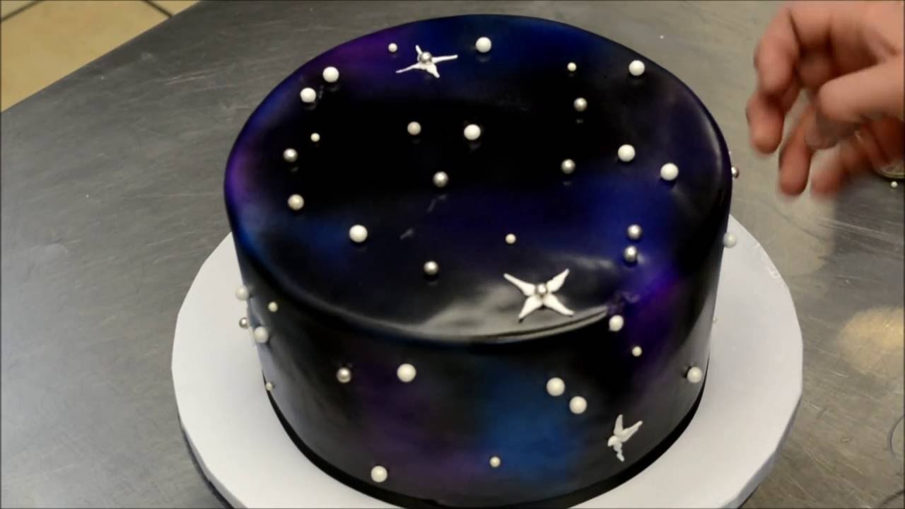 galaxy raindrop cake