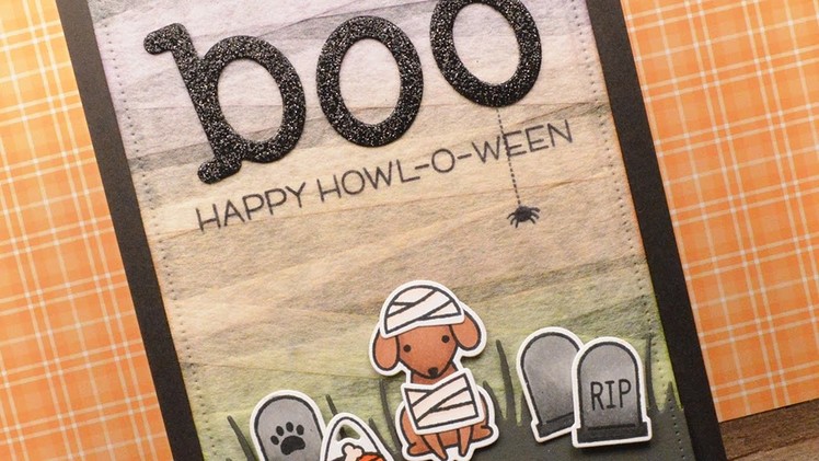 How to make a mummy Halloween card