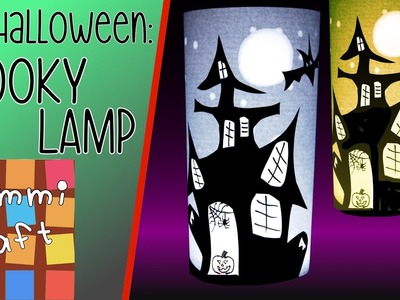 How to Make a Spooky Halloween Lamp - Haunted House Silhouette Lantern