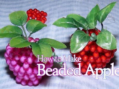 How to Make Beaded Apple | bead creaft | How to make it | Creative art ideas