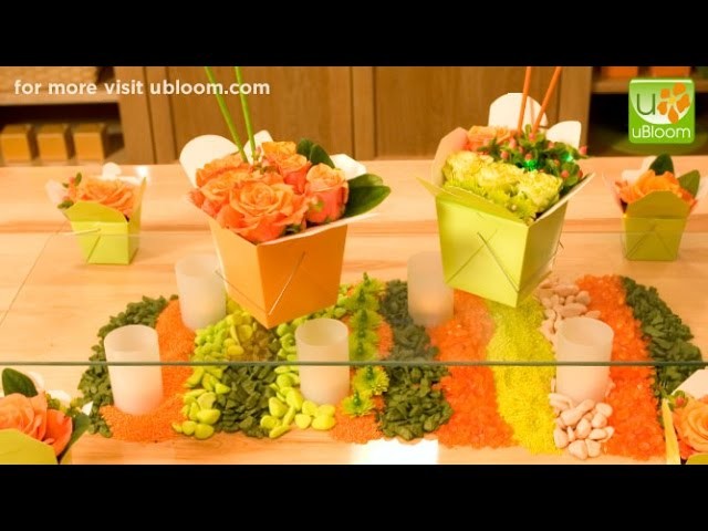 How to make centerpieces in Chinese take out containers!