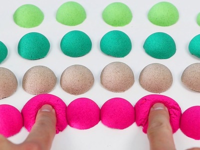 How to Make Colorful KINETIC SAND Balls | DIY Fun & Satisfying SQUISHING Sand Art!