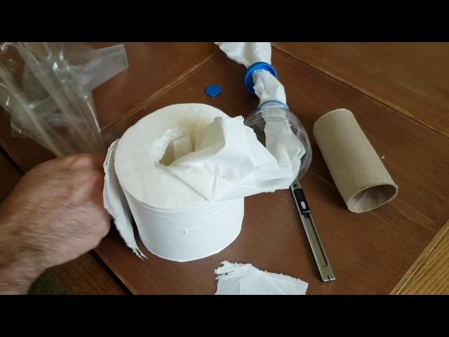 How to make emergency  toilet paper dispenser