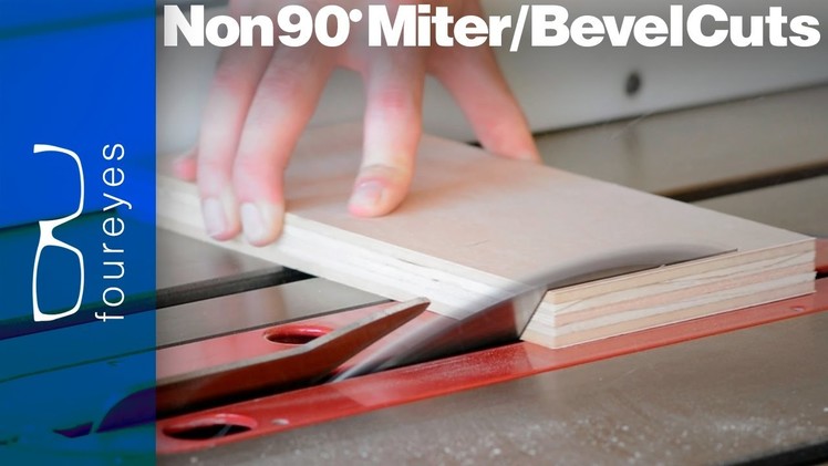 How To Make Miters or Bevels that aren't 90 degrees - Woodworking Tips #02