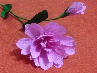 How to Make Primrose Crepe Paper flowers - Flower Making of Crepe Paper - Paper Flower Tutorial
