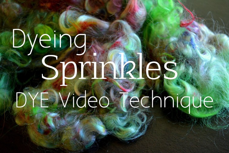 How to Sprinkle Dye Wool Locks