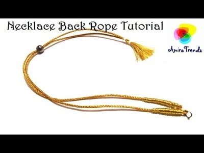 Necklace Back Rope Dori Tutorial - Easy DIY Tutorial